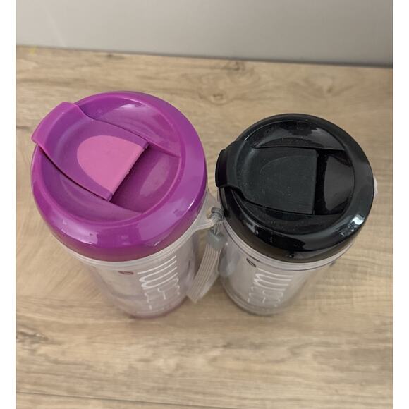 Teami Tumbler Set On The Go Tea Or Fruit Water Bottle 20 Oz 13.5 Oz Purple Black - Picture 8 of 8